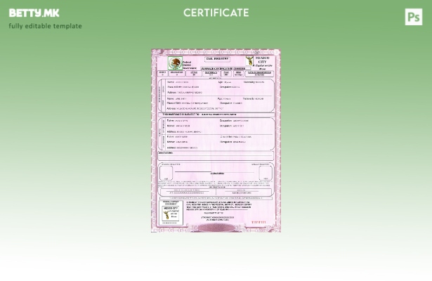 Модерен стил шаблон за американскиот брак во Мексико во шаблон за формат ПСД